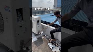 Copper pipe 58 bending work youtubeshorts copperpipeandfittings airconditioning airconditioner [upl. by Ydeh]