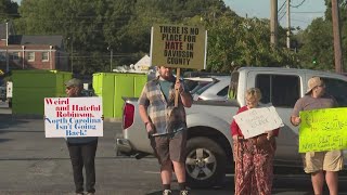 Protesters gathering in Lexington [upl. by Lipsey]