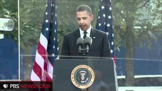 President Obama Delivers Reading at Ground Zero on 911 Anniversary [upl. by Adnilre424]