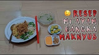 RESEP MIE AYAM BANGKA MAKNYUUUSSS [upl. by Desta]