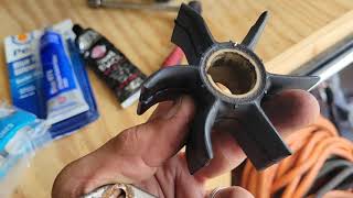 1994 Mercury Outboard 115 HP Impeller Replacement [upl. by Nikolia]