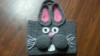 How to Crochet a Bag  Bunny Bag [upl. by Anifesoj]