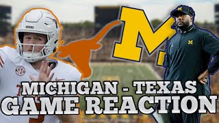 THIS IS NOT THE MICHIGAN I KNOW are Wolverines in Trouble MichiganTexas GAME REACTION [upl. by Riggins]