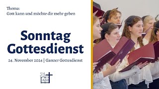 Gottesdienst Gott kann und möchte dir mehr geben  FECG Cloppenburg  24112024 [upl. by Carline]