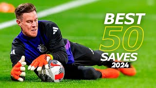 Best 50 Goalkeeper Saves 2024  HD 10 [upl. by Ennahs]