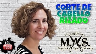 Como cortar cabello rizado en media melena capas degradado o desgrafilado Layers Curly Haircut [upl. by Kawasaki69]