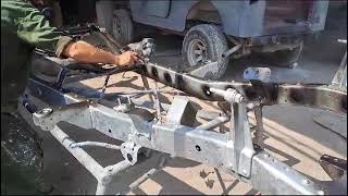 Jutamastic 87  rust proofing galvanized frame Fj40 frame [upl. by Dleifxam]