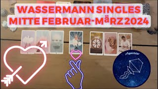 Wassermann Singles FebMärz 24 ♒️ Blitzverliebt in Wassermann Öffne dein Herz und lass es zu 😃❤️♒️ [upl. by Frohne]