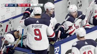 Svetovy pohár 3 CZE VS USA NHL 17 CZ PS4 [upl. by Aniweta]