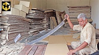 How to Make Cardboard Carton Box in Local Workshop [upl. by Notnelc]