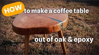 Building a Stunning Oak amp Epoxy Coffee Table  DIY Woodworking Masterpiece [upl. by Sanyu]