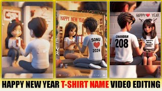 Instagram Trending Happy New Year Reels Video Editing  Instagram Trending Name Reels Video Editing [upl. by Laehctim]