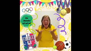 Basic Auslan teach by Deaf Auslan tutor  about Olympic good luck to aussie athletes 🥇 auslan [upl. by Hearsh343]