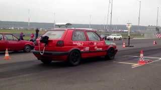 VW Golf Mk2 R33 Turbo 4motion STurbotechnik Speedmakers Vogtland Viertelmeile Cup Lausitzring 2013 [upl. by Sargent]