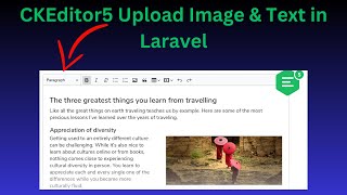 Upload and Insert Image in CKEditor using PHP [upl. by Ahc742]