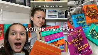 ACOTAR SERIES REVIEW a court of thorns and roses [upl. by Lihkin]