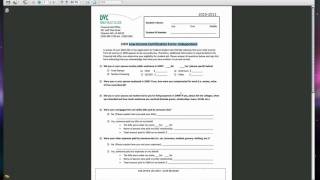 DVC Financial Aid Student Income Certification Form [upl. by Innoj]