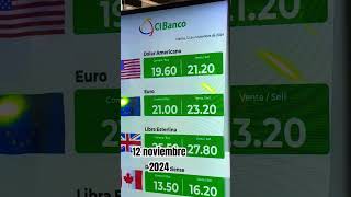 Precio dolar hoy 12 noviembre 2024 [upl. by Rickie]