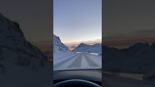 Driving In Lofoten Norway  Short [upl. by Enyrat]