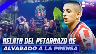 ASÍ SE VIVIÓ El incidente de Roberto Alvarado de Chivas y el petardo que aventó a la prensa [upl. by Rose]