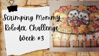 Lets Create A Rolodex Card With Scrimping Mommy Rolodex Challenge Week 3 memorydex [upl. by Nolat]