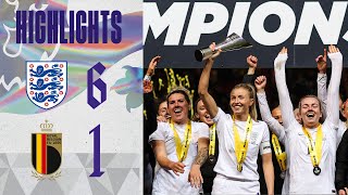 England 61 Belgium  Lionesses Crowned Arnold Clark Cup Champions For The Second Time  Highlights [upl. by Cornall]