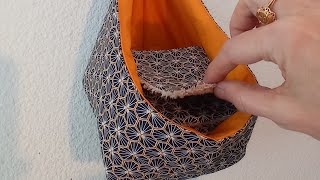 panier à suspendre pour 20 lingettes couture facile [upl. by Adnarym375]