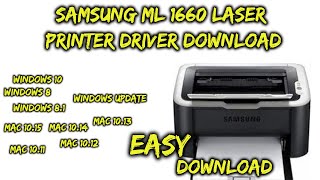 Samsung ML 1660 laser printer Driver Download [upl. by Mandych]