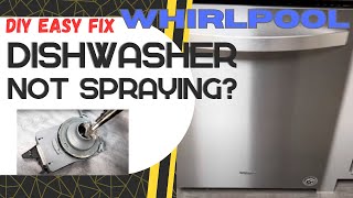 Whirlpool Dishwasher Not Spraying Water Quick DIY FIX  Easy Troubleshooting Trick Before Replacing [upl. by Demeter]