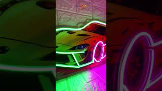 Cars  Neon sign  Designs  Neonza Studio [upl. by Enomes]