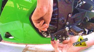 Adjusting Shifter Clutch Peg Ninja 250r [upl. by Vyner]