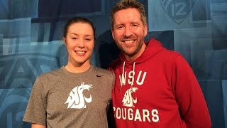 Louise Brown surprised by dad at Pac12 Tournament in Seattle [upl. by Thera]