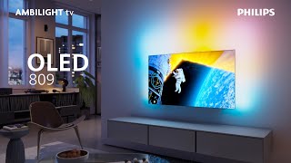 Philips Ambilight OLED809  Google TV  P5 KI Perfect Picture Engine [upl. by Lontson]