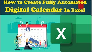 How to Make Fully Automated Digital Calendar in Excel [upl. by Audras]