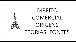 DIREITO COMERCIAL ORIGEM TEORIA DOS ATOS DE COMÉRCIO E DA EMPRESA E FONTES CÓDIGO DE HAMURABI CC [upl. by Kress245]