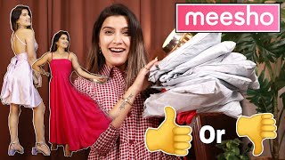 MEESHO Dress Haul  I Tested 10 Dresses From Meesho  Review  Super Style Tips [upl. by Walliw]