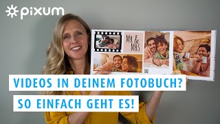 So einfach fügt ihr Videos in euer Pixum Fotobuch ein  Pixum Tutorials [upl. by Arinaid]