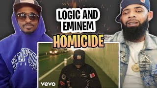 TRETV REACTS TO  Logic  Homicide ft Eminem Official Video [upl. by Naitsirt]