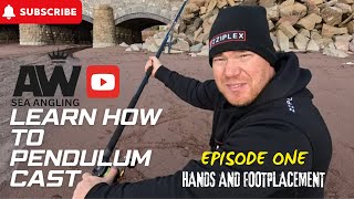 LEARN HOW TO PENDULUM CAST EPISODE ONE  HAND REEL AND FOOT PLACEMENT  SEA FISHING UK [upl. by Adriano]