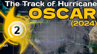 The Track of Hurricane Oscar 2024 [upl. by Alaek]