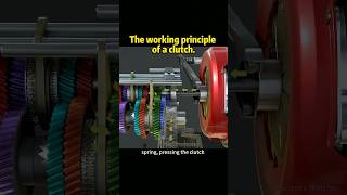 The working principle of a clutch knowledge shortvideo [upl. by Enaillil]