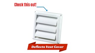 Review  Deflecto SupurrVent Louvered Outdoor Dryer Vent Cover [upl. by Gothart]