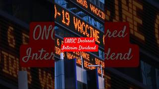 ONGC Declared interim Dividend [upl. by Nymrak]