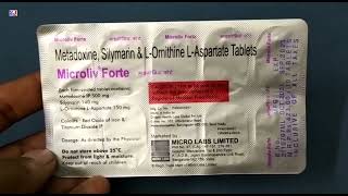 Microliv Forte Tablet  Metadoxine Silymarin amp LOrnithine LAspartate Tablets  Microliv Forte Tab [upl. by Ahsined]