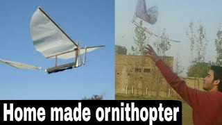 Home made ornithopter Rubber Band Type [upl. by Emsoc]