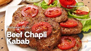 Chapli kabab Recipe  How to make Chapli Kabab at home  Chapli kabab banane ka tarika [upl. by Neilla474]