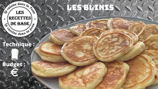 Les blinis  2 minutes de préparation 10 minutes de cuisson [upl. by Spaulding]