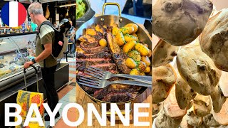 We visit Bayonne a ham maker a market hall a kiwi farm a plum farm shop and the Bay of Biscay [upl. by Brandea]