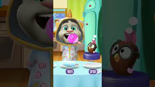 Aaaa eeee oooo 🍭😂💕 funny talkingtom comedy humor mytom2 baby shorts [upl. by Econah]