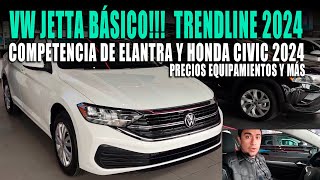 VW JETTA TRENLINE 2024 🔴 FUI A VERLO Y ES MUY GRANDE [upl. by Oilalue]